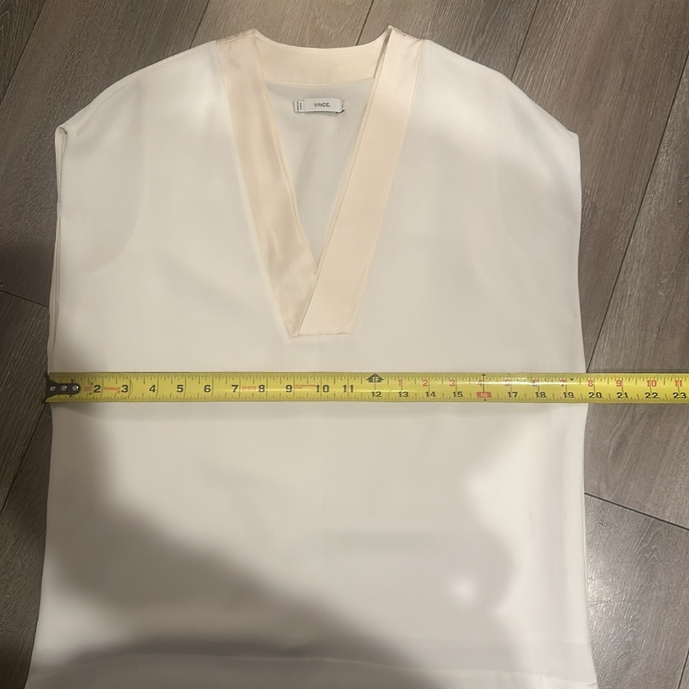 Vince White Sleeveless Tunic with Relaxed Fit - Picture 6 of 9